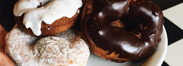 order a classic glazed, powdered or jelly-filled doughnut.