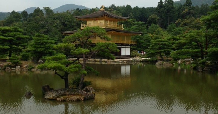 世界遺産 国宝 金閣寺 舎利殿 レプリカ スチール金メッキ-