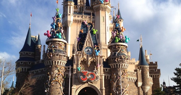 東京ディズニーランド シンデレラ城 w/ ティンカー・ベル 1984年