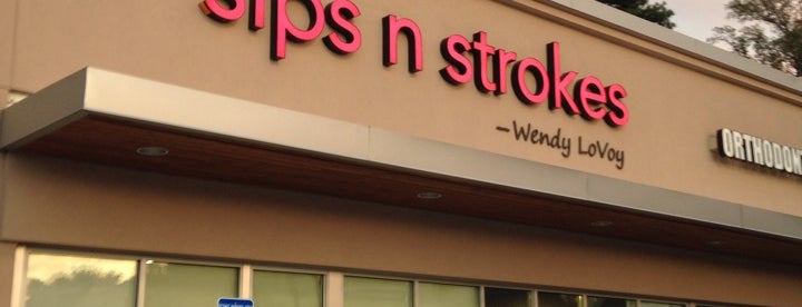 sips n strokes is one of family fun.