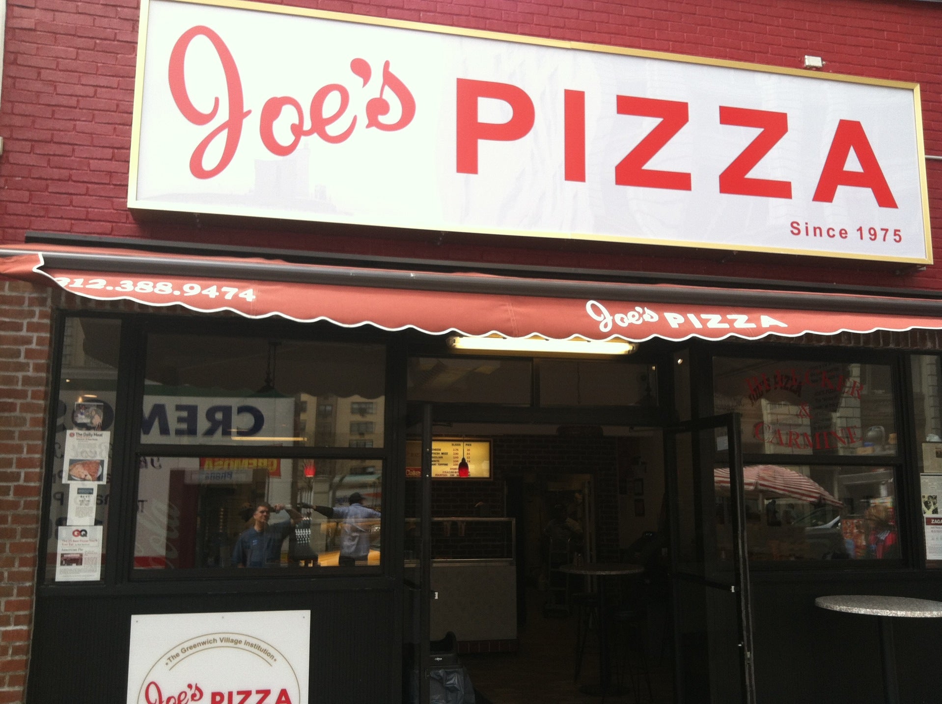 Joe's Pizza at 150 E 14th St (3rd Ave.) New York, NY