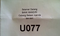Bank Mandiri KC Bekasi Juanda