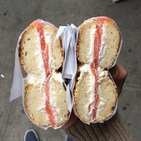 Photo taken at Black Seed Bagels by Max B. on 4/23/2014