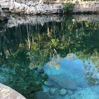 Photo taken at Cenote Tortuga (Aak&#39;) by Aremy Y. on 3/23/2018