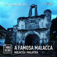 Photo taken at Porta De Santiago (A Famosa Fortress) by Pohui K. on 2/18/2013