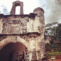 Photo taken at Porta De Santiago (A Famosa Fortress) by Sergio V. on 2/15/2013