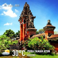 Photo taken at Pura Taman Ayun by Elan D. on 4/6/2013