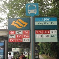 Bus Stop 42061 (King Albert Park)