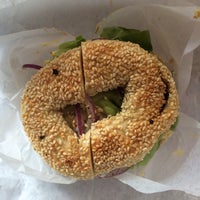 Photo taken at Black Seed Bagels by Sara M. on 4/27/2014