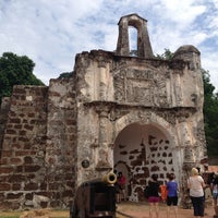 Photo taken at Porta De Santiago (A Famosa Fortress) by C on 5/25/2013