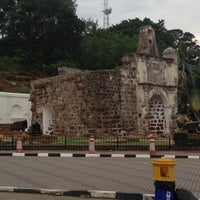 Photo taken at Porta De Santiago (A Famosa Fortress) by Nazemin Y. on 3/3/2013