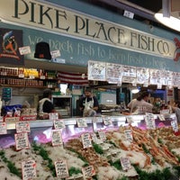 Photo taken at Pike Place Fish Market by Jodi C. on 7/19/2013