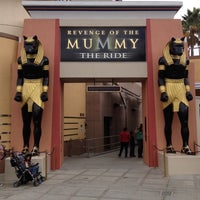 Photo taken at Revenge of the Mummy - The Ride by Cesar Z. on 10/22/2012