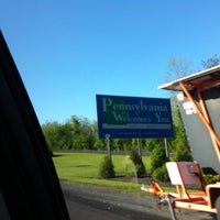 New Jersey/Pennsylvania Border - Border Crossing in Delaware Water Gap