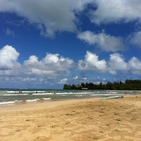 Photo taken at Hanalei Beach by Andy W. on 3/15/2012