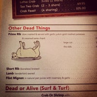 dead fish menu