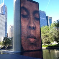 Photo taken at Crown Fountain by Steve L. on 5/10/2012