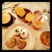 Photo taken at Jack&amp;#39;s Wife Freda by Adrienne S. on 2/18/2012