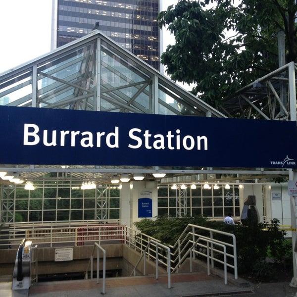 Burrard SkyTrain Station Metro Station in Vancouver