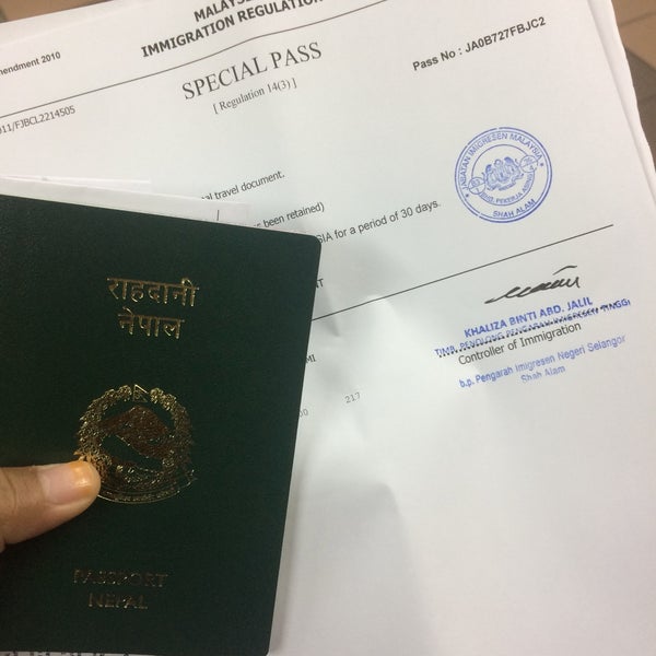 Imigresen Shah Alam Bahagian Visa Soalan 87