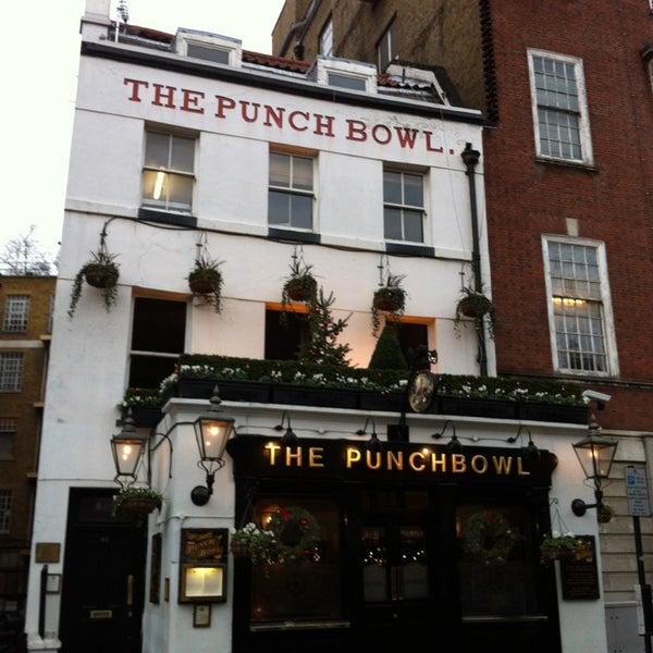 The Punch Bowl Pub in Mayfair