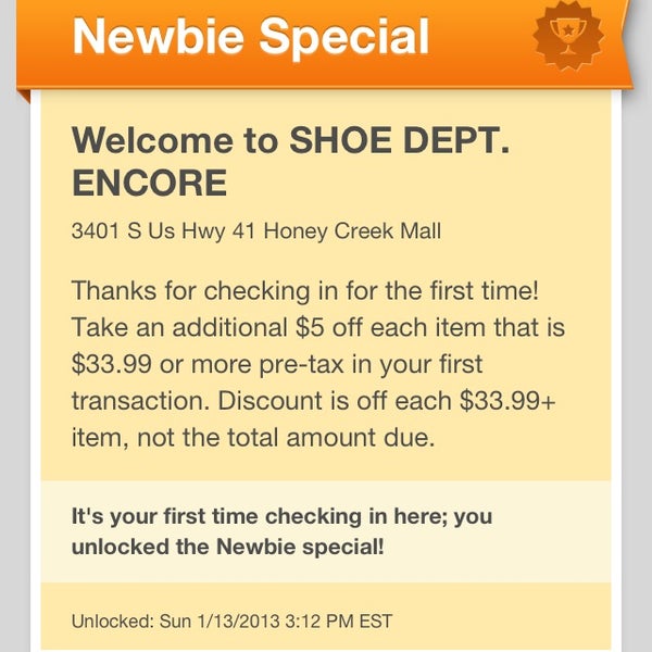 shoe dept encore discounts