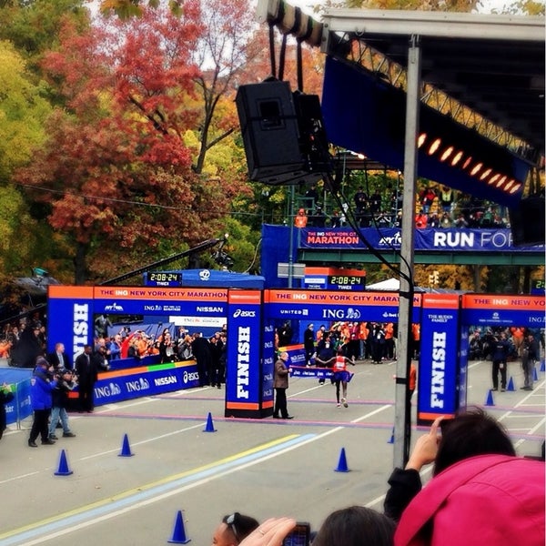 ING New York City Marathon Finish Line (Now Closed) Central Park