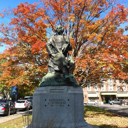 Nathaniel Hawthorne Statue Historic Site in Salem