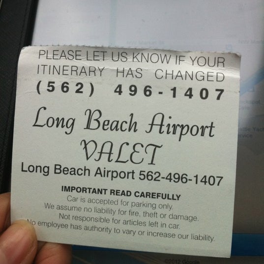 Long Beach Airport Valet Al Car Location