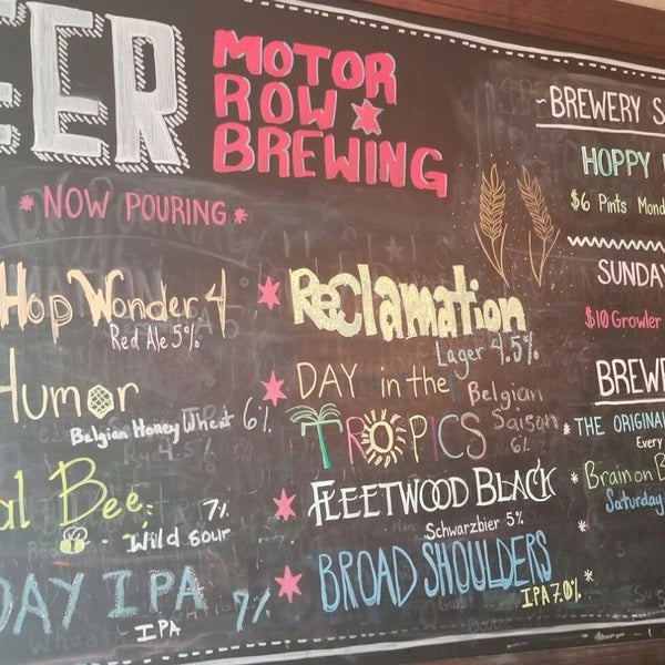 Motor Row Brewing South Loop 5 tips