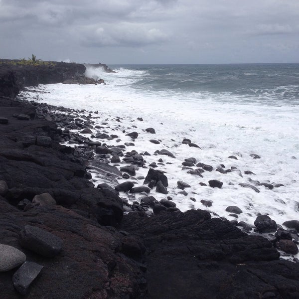 Kalapana Black Sand Beach Surf Spot in Kalapana