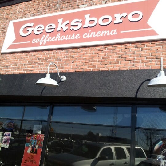 Geeksboro Coffeehouse Cinema Old Irving Park Greensboro, NC