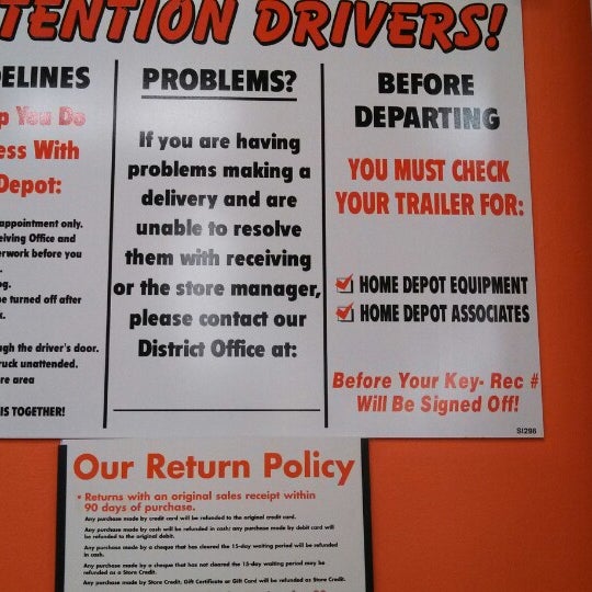 home depot denied return without receipt