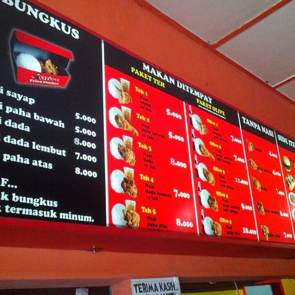 Olive Fried Chicken Yogyakarta Daerah Istimewa Yogyakarta