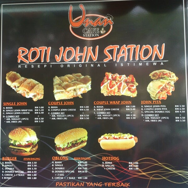 Unan Cafe Station (Roti John Station Resepi Original 