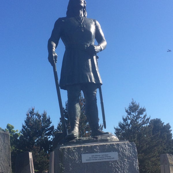 Leif Erikson Statue Outdoor Sculpture in Sunset Hill