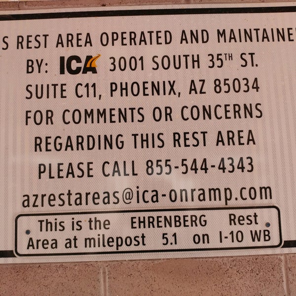 Photos at Ehrenberg Rest Stop Rest Area