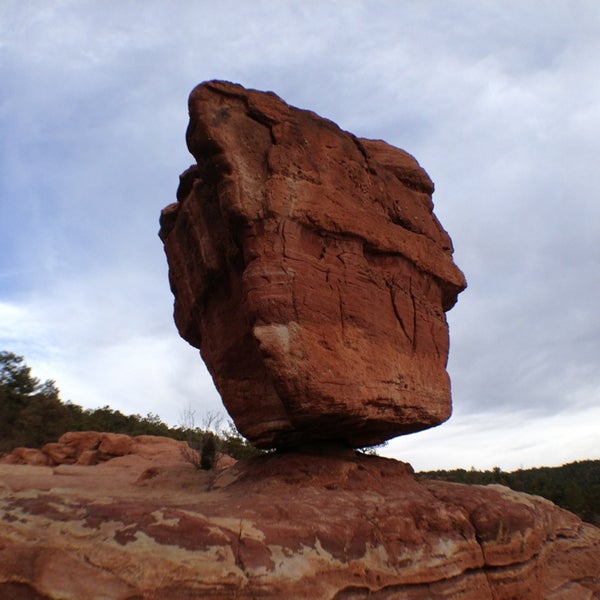 Balanced Rock At Garden Of The Gods - Scenic Lookout in Colorado Springs