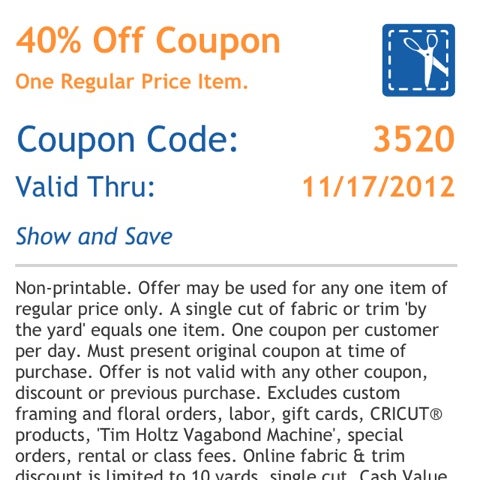 Can you show hobby lobby coupon on phone