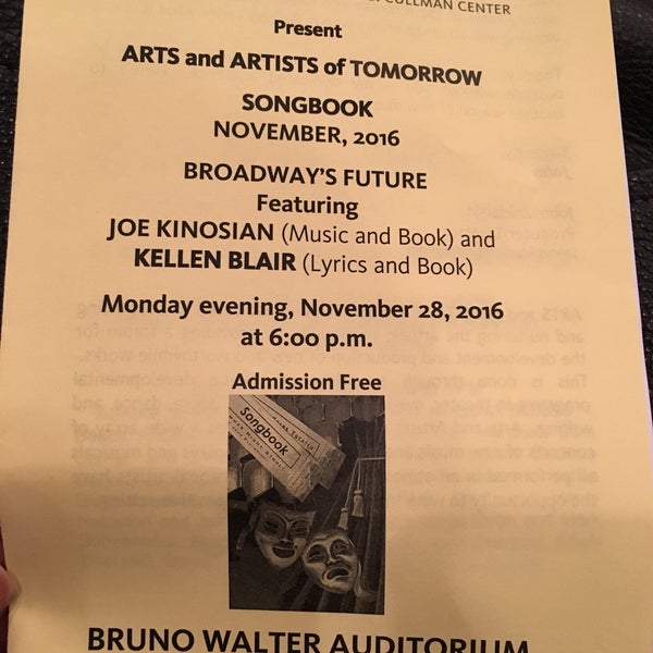 Bruno Walter Auditorium Lincoln Square New York, NY