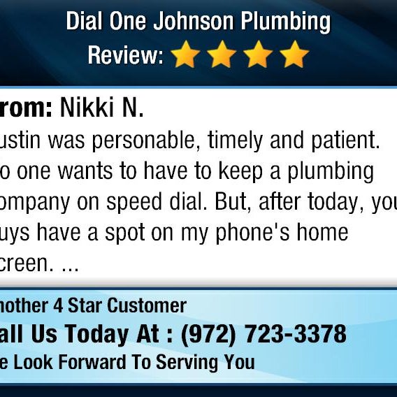Photos At Dial One Johnson Plumbing Frisco Tx Photo Taken At Dial One Johnson Plumbing By Michelle J On 11 29