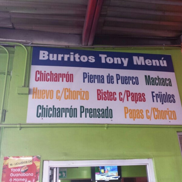 Burritos Tony Local de burritos