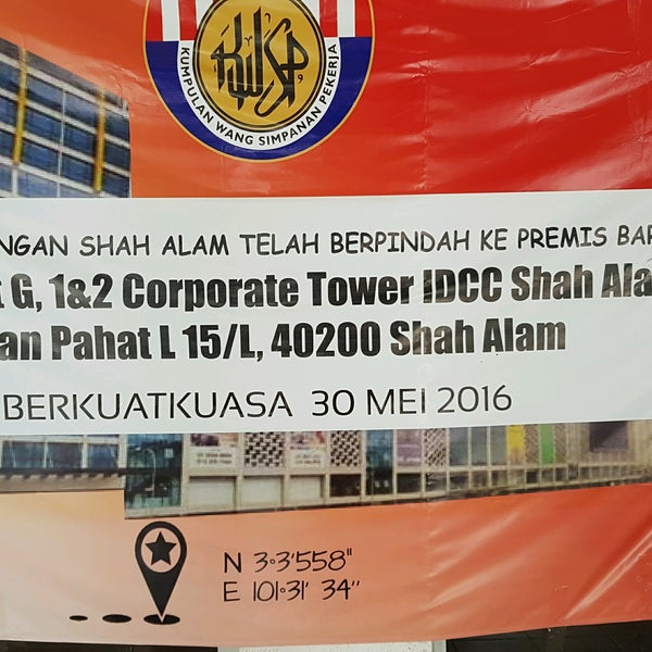 KWSP Shah Alam 24 tips from 2699 visitors