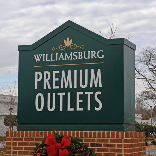 Williamsburg Premium Outlets Map Printable