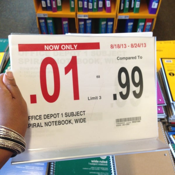 Photos At Office Depot Paper Supplies In Merrillville Photo Taken At Office Depot By First L On 8 18 2017