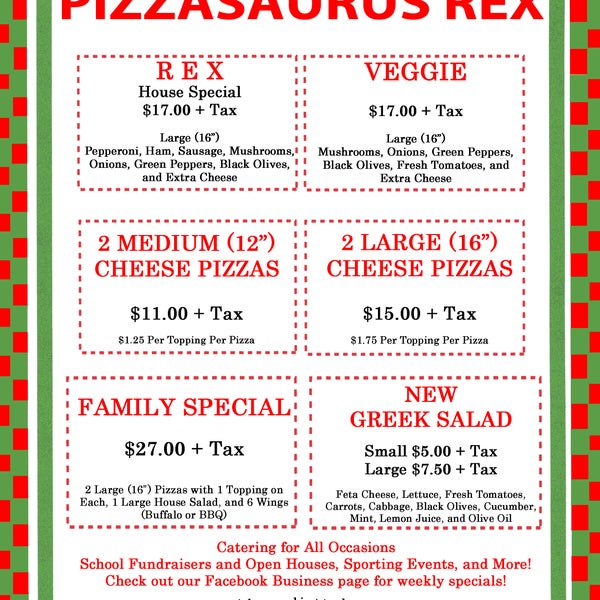 Pizzasaurus Rex - Pizza Place in Northridge