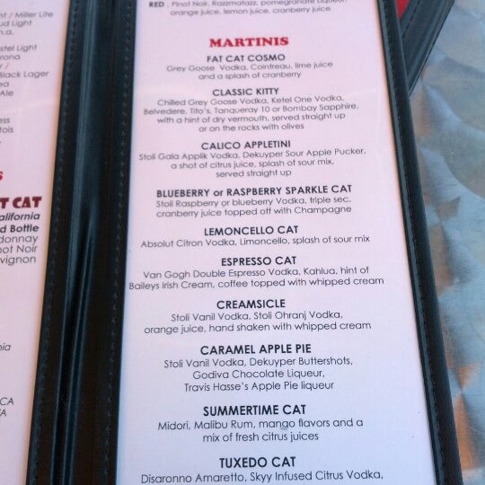 Fat Cats  Norwich  Ct Menu Food Ideas