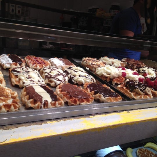 Waffle Factory Dessert Shop in Brussels
