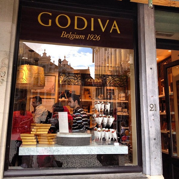 Godiva Chocolate Shop in Brussels