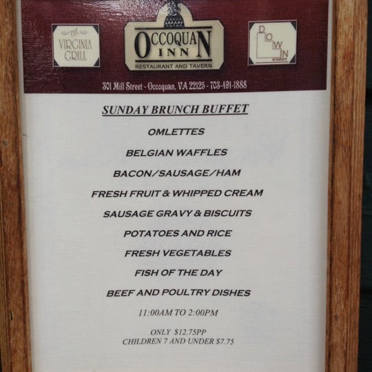 Occoquan Inn Restaurant and Tavern Occoquan, VA